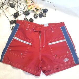Vintage🔥Trend Basic🔥Zipped Pocket Cargo Sporty Beach Shorts